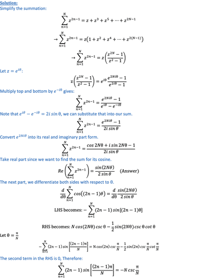 Complex Numbers in Further Mathematics